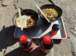 Mt. Takao ramen eten Japan